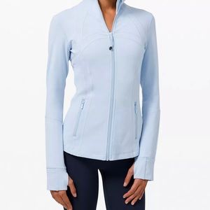 Lululemon Define Jacket Blue Linen Size 20